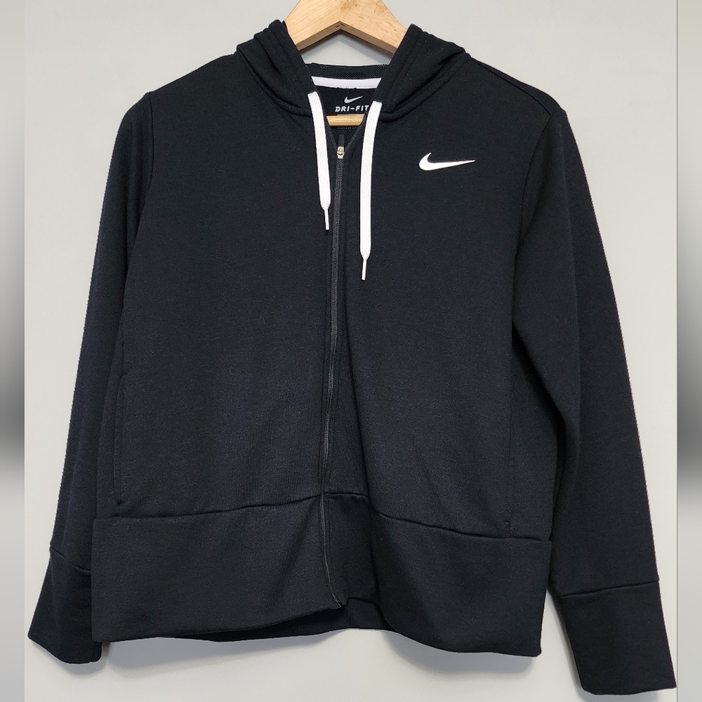 Nike zip up cropped hoodie size Large